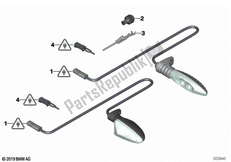 Todas las partes para Conector De Reparación, Lámpara Indicadora de BMW C 650 Sport K 18 2011 - 2019
