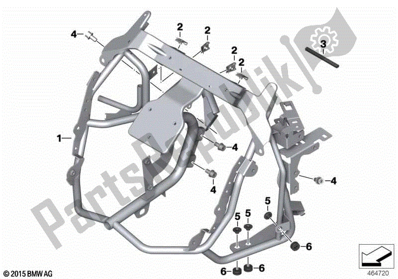 Todas las partes para Soporte Embellecedor, Delantero de BMW C 650 Sport K 18 2011 - 2019