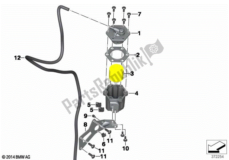 Todas las partes para Ventilación, Control De Emisiones de BMW C 650 Sport K 18 2011 - 2019