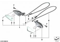 luces indicadoras de dirección blancas