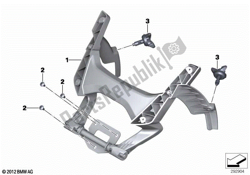 Todas las partes para Ajuste Del Parabrisas de BMW C 650 Sport K 18 2011 - 2019