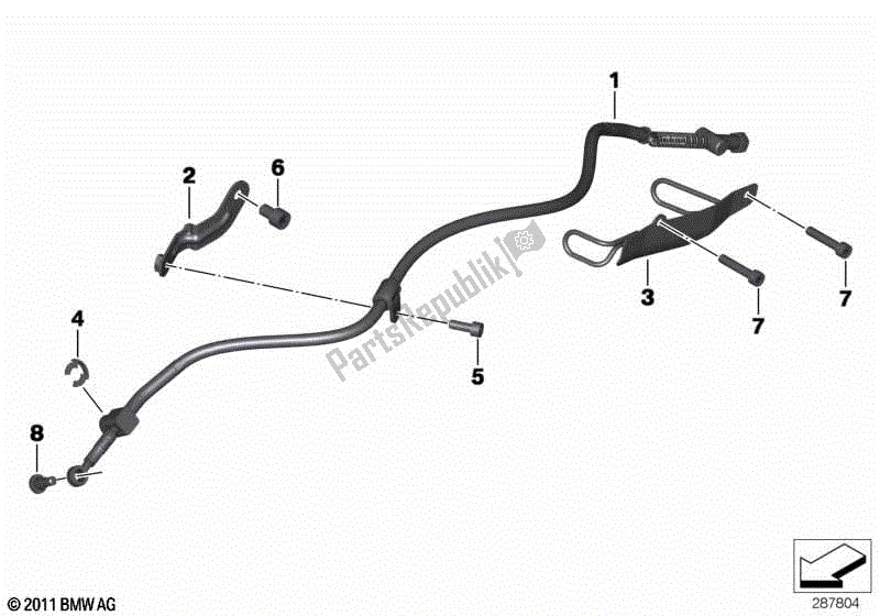 Todas las partes para Cable Bowden Para Freno De Estacionamiento de BMW C 650 GT K 19 2011 - 2015