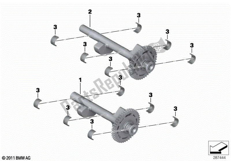 Todas las partes para Eje De Compensación de BMW C 650 GT K 19 2011 - 2015