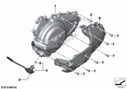 coperchio dell'alloggiamento del motore, sinistro