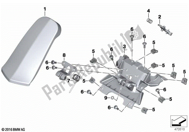 Todas las partes para Tapa De Llenado, Combustible de BMW C 650 GT K 19 2011 - 2015