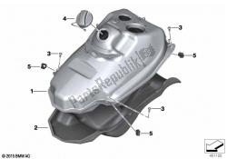 Fuel tank/mounting parts