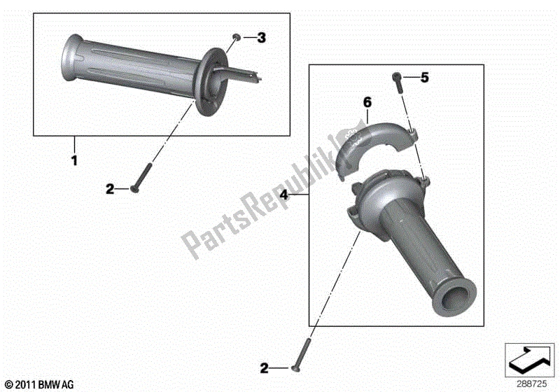 Todas las partes para Puños Del Manillar de BMW C 650 GT K 19 2011 - 2015