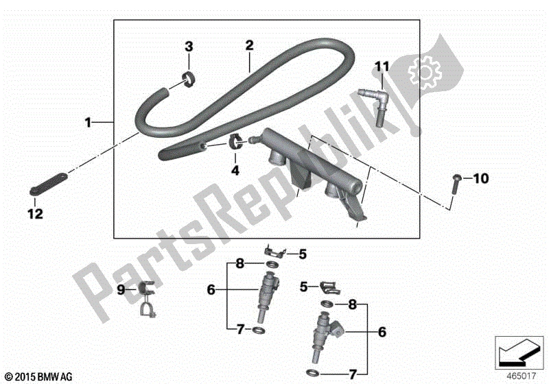 Todas las partes para Inyectores Y Líneas de BMW C 650 GT K 19 2011 - 2015