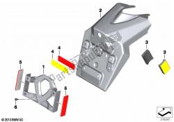 License plate bracket US / reflectors