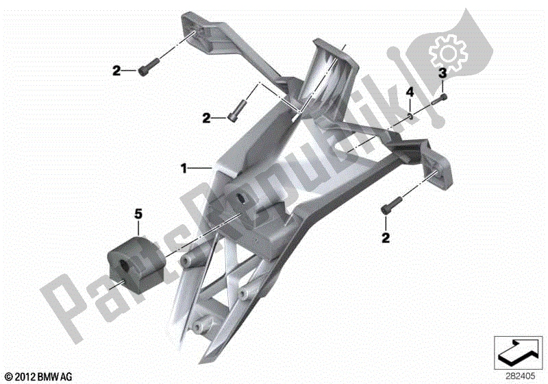 Todas las partes para Titular De La Placa De Matrícula de BMW C 650 GT K 19 2011 - 2015