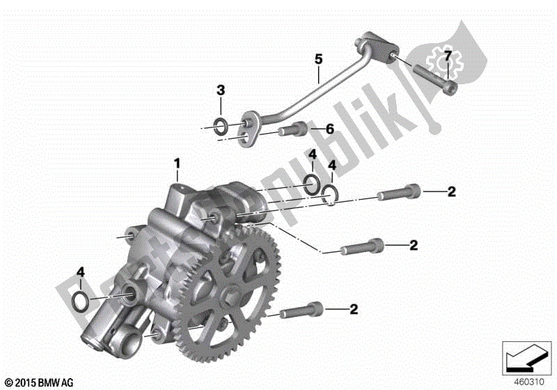 Toutes les pièces pour le La Pompe à Huile du BMW C 650 GT K 19 2011 - 2015