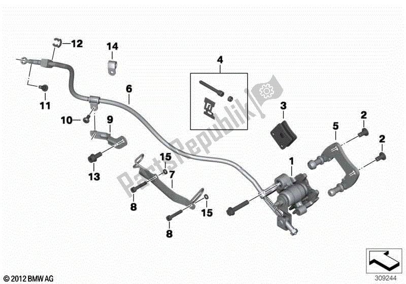 Todas las partes para Freno De Mano de BMW C 650 GT K 19 2011 - 2015