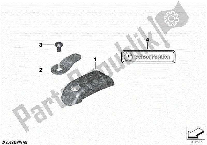 Todas las partes para Sensor Rdc Para Rueda Delantera de BMW C 650 GT K 19 2011 - 2015