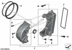 couvercle de pignon de bras oscillant arrière