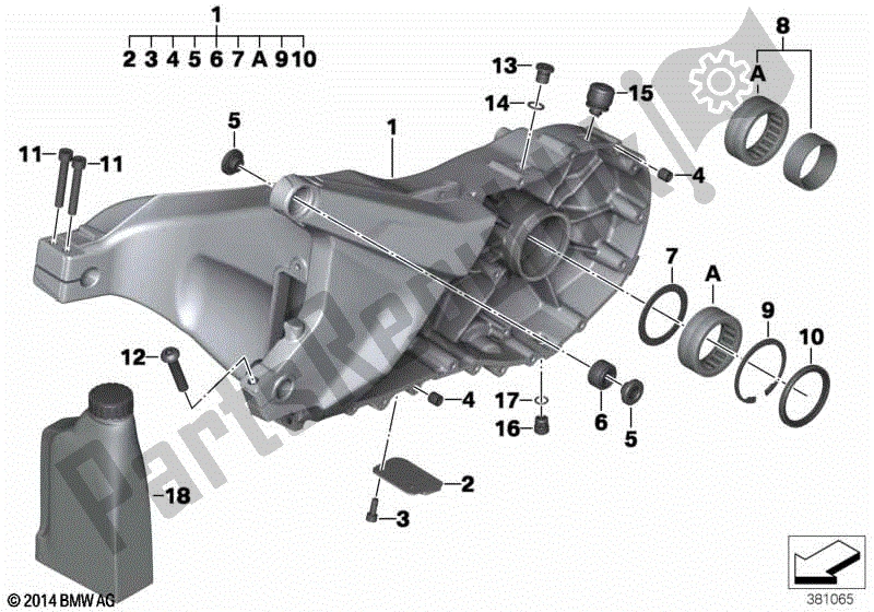 Alle onderdelen voor de Achterwiel Zwaaiende Arm van de BMW C 650 GT K 19 2011 - 2015