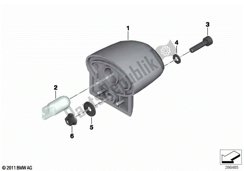 Todas las partes para Luz De La Placa De Matrícula de BMW C 650 GT K 19 2011 - 2015