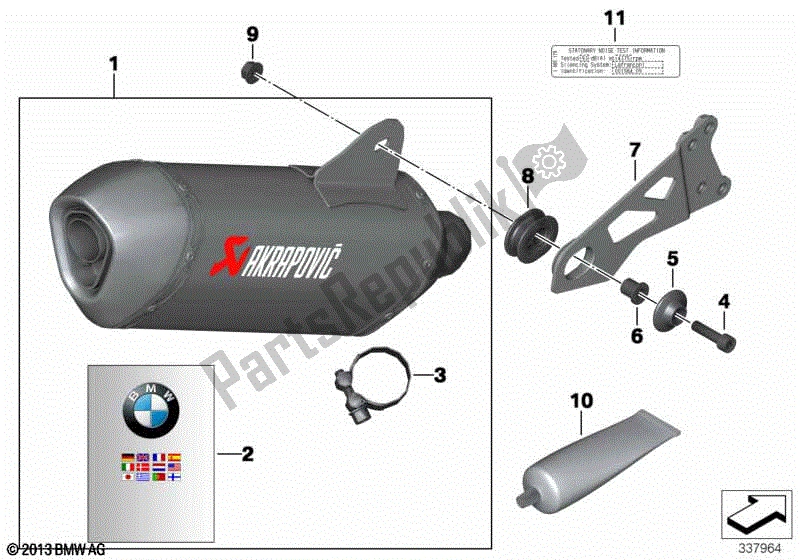 Todas las partes para Silenciador Deportivo de BMW C 650 GT K 19 2011 - 2015