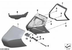 compartiment de rangement, console centrale