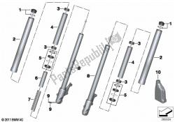 fourche télescopique, pièces détachées