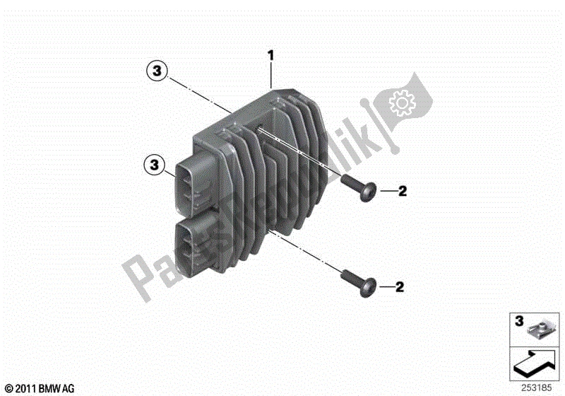 Todas las partes para Regulador De Voltaje de BMW C 650 GT K 19 2011 - 2015