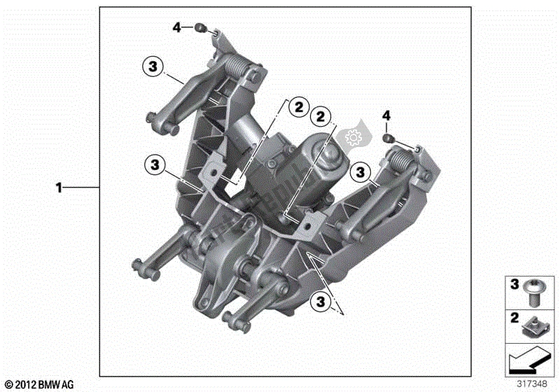 Todas las partes para Ajuste Del Parabrisas de BMW C 650 GT K 19 2011 - 2015