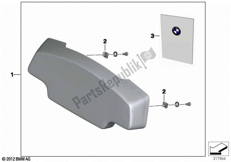 Todas las partes para Topcase Acolchado Trasero 35 L de BMW C 650 GT K 19 2015 - 2019