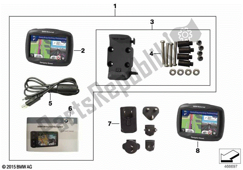 Todas las partes para Bmw Motorrad Navigator Street de BMW C 650 GT K 19 2015 - 2019