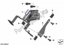 Bracket, ignition and steering lock