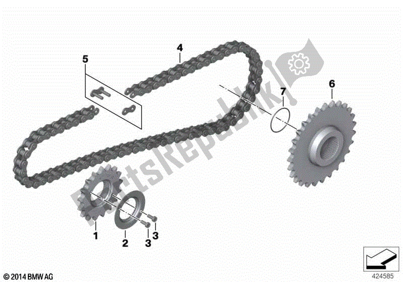 Todas las partes para Transmisión Por Cadena de BMW C 650 GT K 19 2015 - 2019