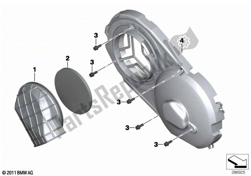 Todas las partes para Cubierta Para Cvt de BMW C 650 GT K 19 2015 - 2019