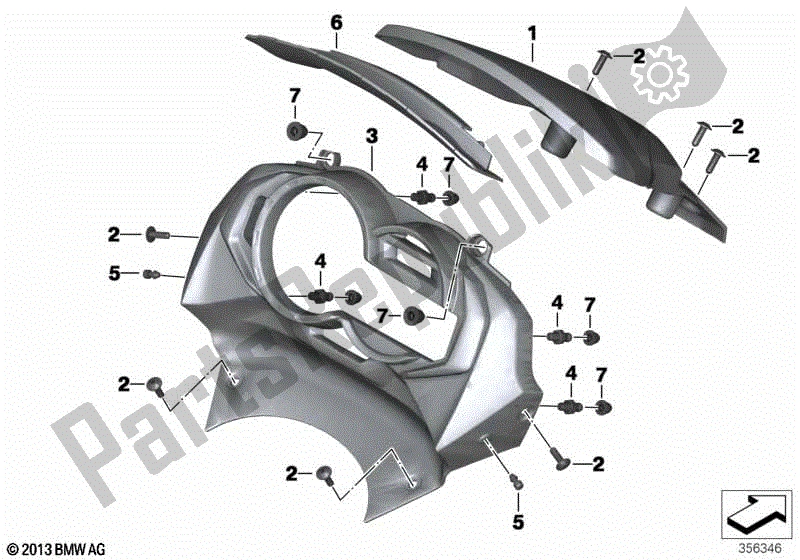 Todas las partes para Soporte De Tablero de BMW C 650 GT K 19 2015 - 2019