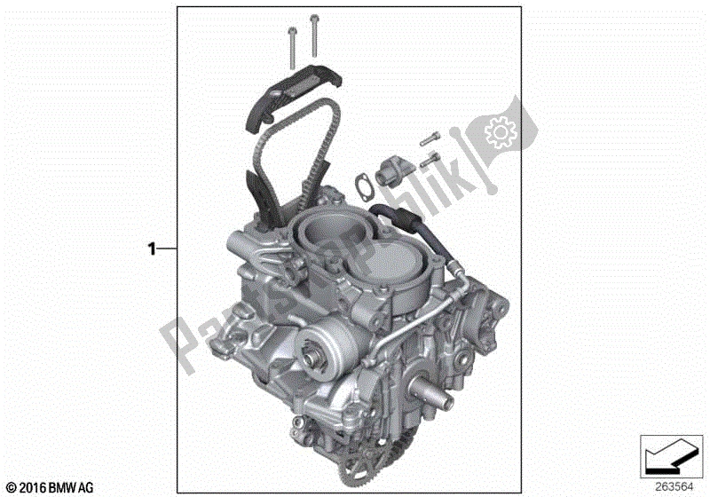 Toutes les pièces pour le Moteur / Train Roulant Moteur / Train Roulant du BMW C 650 GT K 19 2015 - 2019