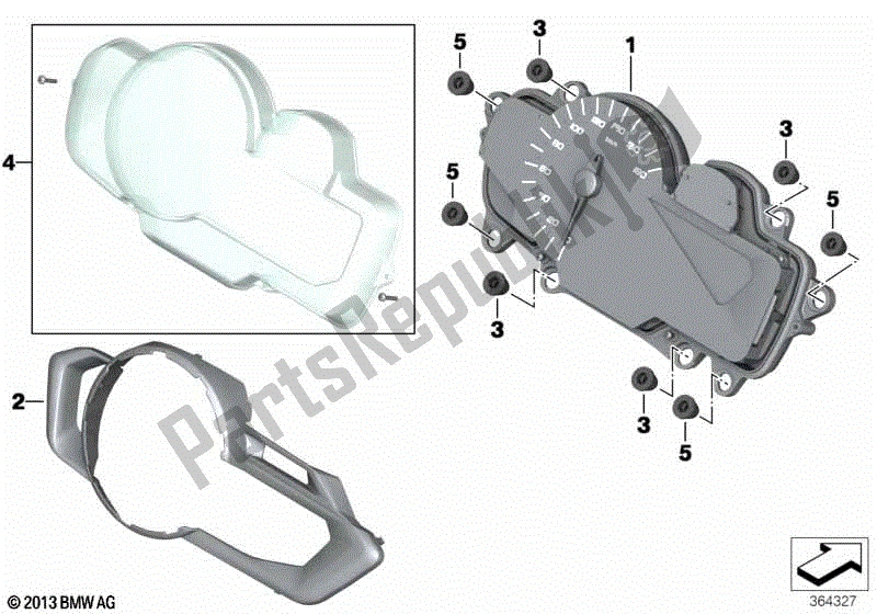 Todas las partes para Combinación De Instrumentos de BMW C 650 GT K 19 2015 - 2019