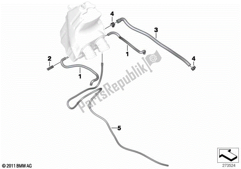 Toutes les pièces pour le Silencieux D'admission, Pièces De Montage du BMW C 650 GT K 19 2015 - 2019