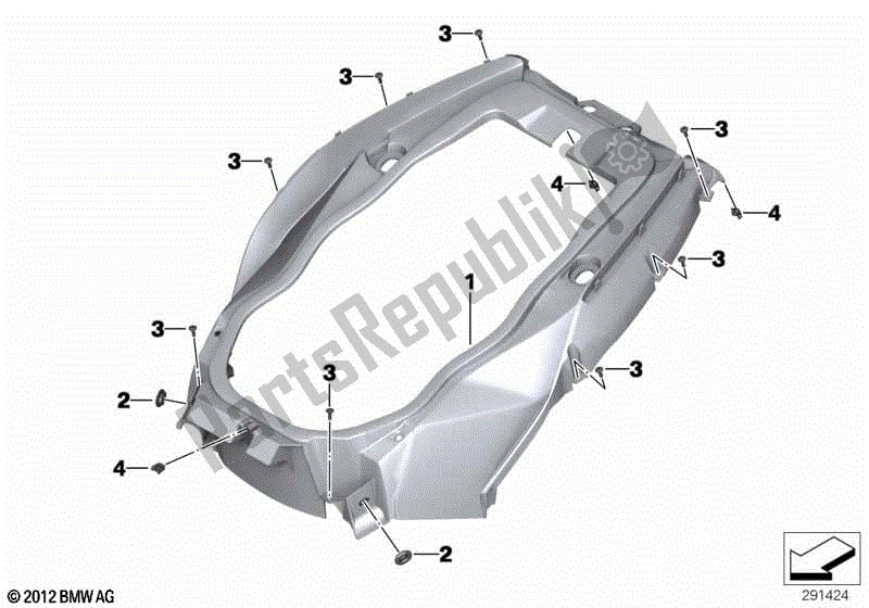 Todas las partes para Cubierta Del Maletero de BMW C 650 GT K 19 2015 - 2019