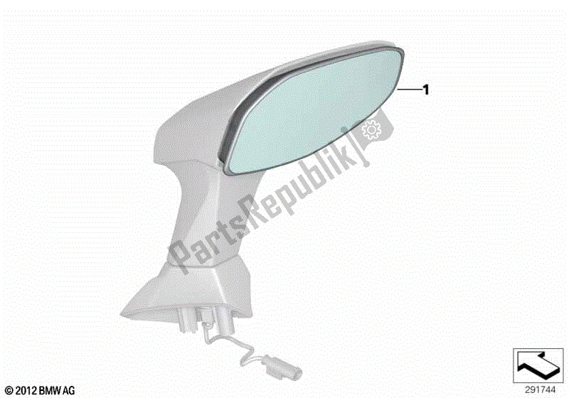 Toutes les pièces pour le Miroir, Lentille Asphérique du BMW C 650 GT K 19 2015 - 2019