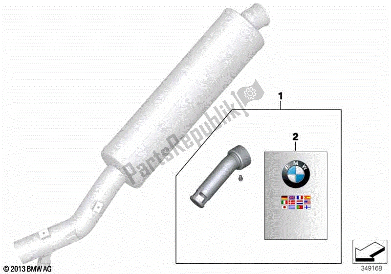 Todas las partes para Inserto De Silenciador de BMW C 650 GT K 19 2015 - 2019
