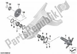 Rear swing arm, driveshaft