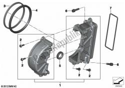 couvercle de pignon de bras oscillant arrière