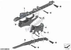 guide-chaîne du bras oscillant de la roue arrière