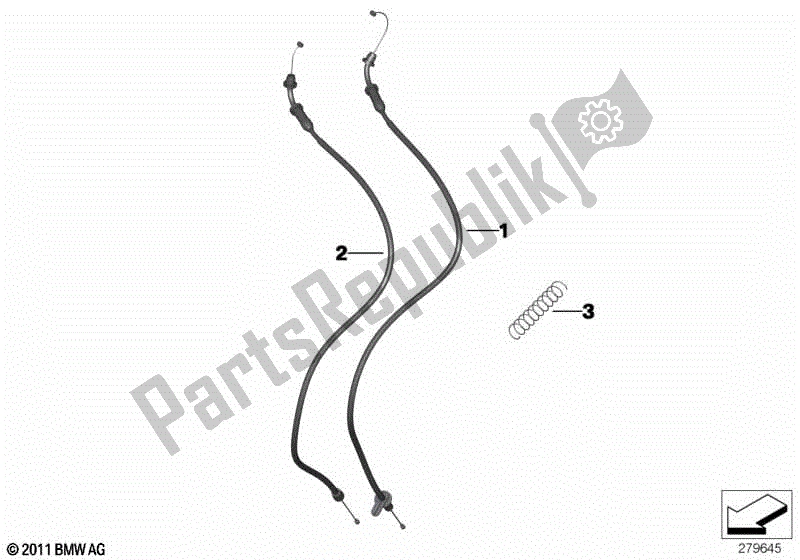 Toutes les pièces pour le Câbles D'accélérateur du BMW C 650 GT K 19 2015 - 2019