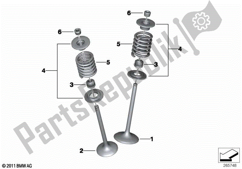 Toutes les pièces pour le Soupapes à Ressorts du BMW C 650 GT K 19 2015 - 2019