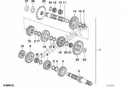 5-speed transmiss.gear wheel set parts