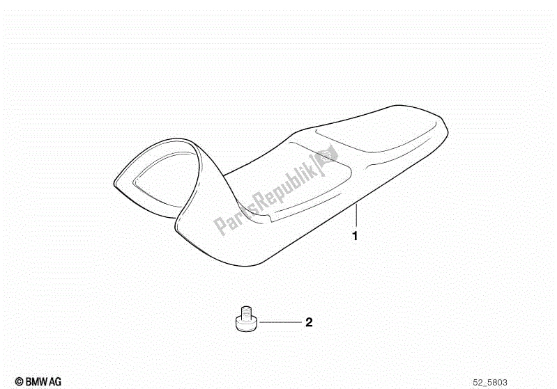 Toutes les pièces pour le Banquette du BMW F 650  E 169 1996 - 1999