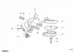 Footpeg plate/Front footpeg