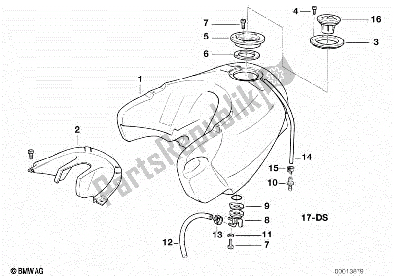 Todas las partes para Depósito De Combustible / Componentes Externos F650 / 93 de BMW F 650  E 169 1996 - 1999