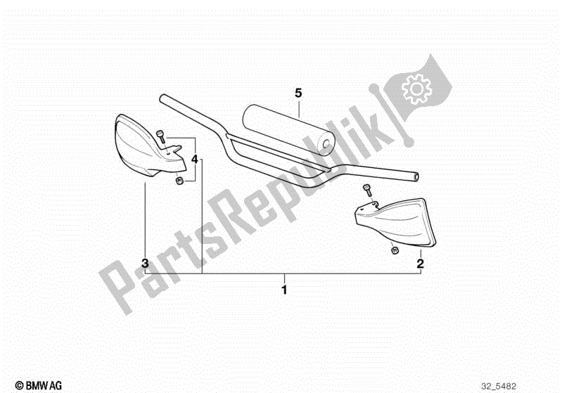 Toutes les pièces pour le Protège-main du BMW F 650  E 169 1996 - 1999