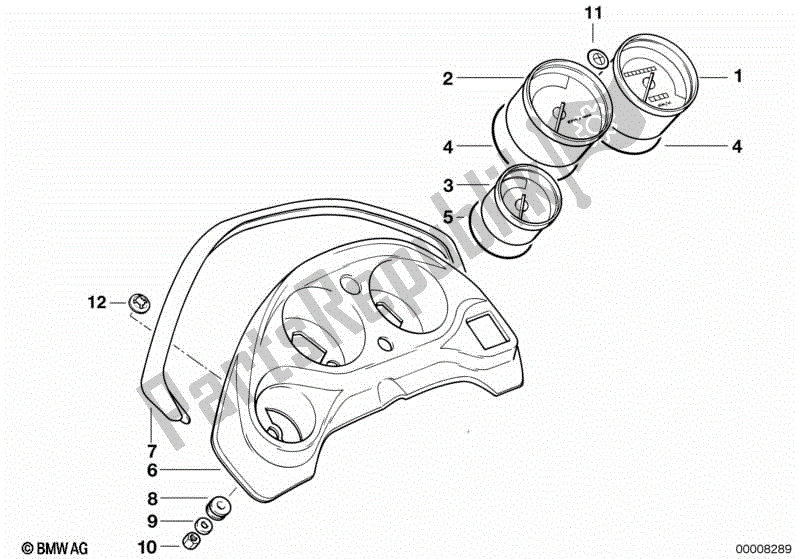 Toutes les pièces pour le Instruments du BMW F 650  E 169 1996 - 1999