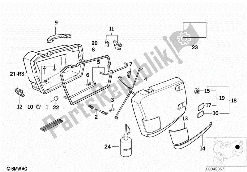 Toutes les pièces pour le Boîtier Intégral Pièces Détachées du BMW F 650  E 169 1996 - 1999