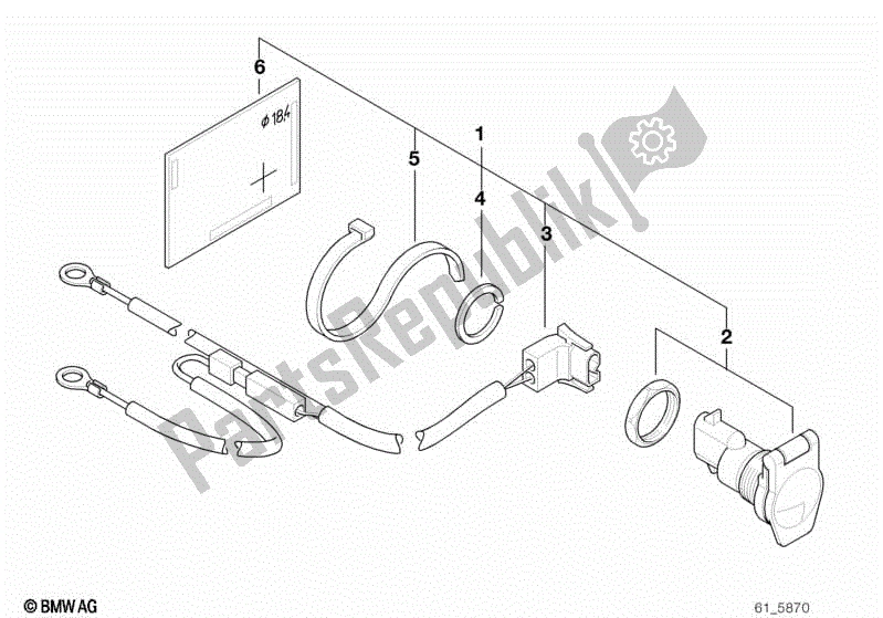 Toutes les pièces pour le Prise Enfichable du BMW F 650  E 169 1996 - 1999